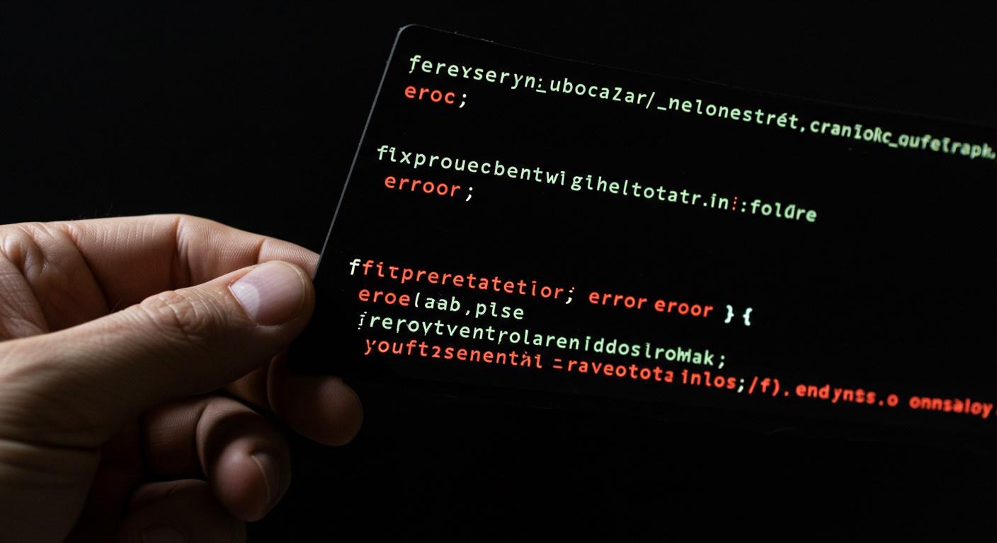 For Coders Fixing the Error in Code